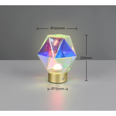 Stavro lampka stołowa LED 2W 140lm 3000K złota R53121117