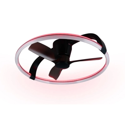 Stockh lampa sufitowa z wentylatorem LED 37W 4500lm CCT czarna, biała R64262932