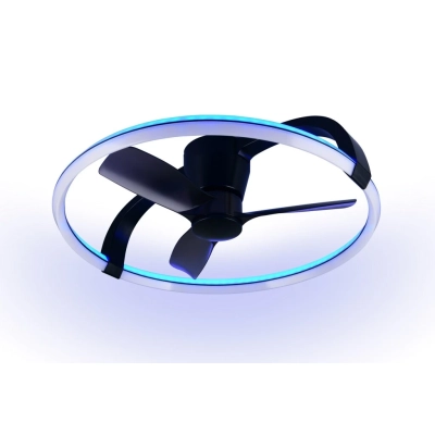 Stockh lampa sufitowa z wentylatorem LED 37W 4500lm CCT czarna, biała R64262932