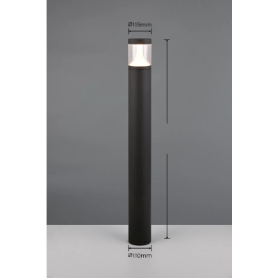 Tagus lampa stojąca IP65 LED 13W 1500lm CCT czarna 438560142