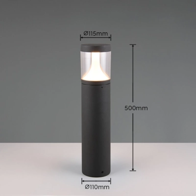 Tagus lampa stojąca IP65 LED 13W 1500lm CCT czarna 538560142