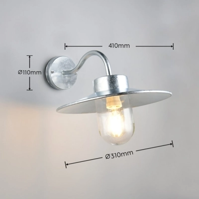 Tana kinkiet IP44 1xE27 szary 261060186