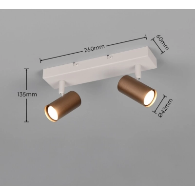 Taryn kinkiet 2xGU10 beżowy R86852065