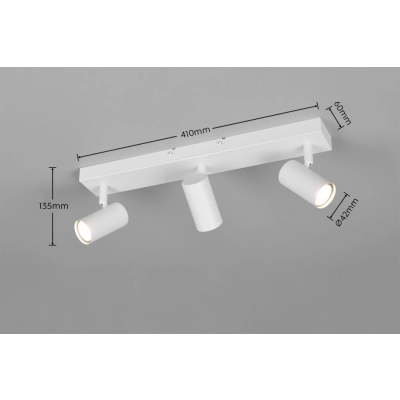 Taryn kinkiet 3xGU10 biały R86853031