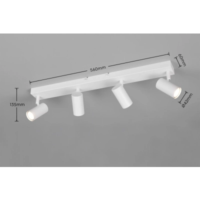 Taryn kinkiet 4xGU10 biały R86854031