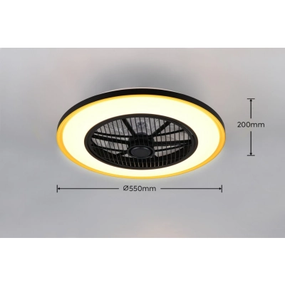 Varpula lampa sufitowa LED 28W 3200lm CCT czarna, złota R69272180