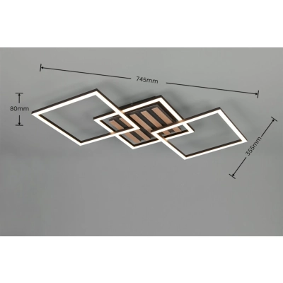 Zaro lampa sufitowa LED 30W 3550lm 3000K czarna R63403132