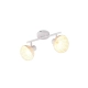 Calvi lampa sufitowa 2xE14 biała, naturalna R86782031 Trio Lighting
