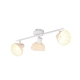 Calvi lampa sufitowa 3xE14 biała, naturalna R86783031 Trio Lighting
