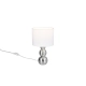 Lova lampka stołowa 1xE27 srebrna, biała R56541089 Trio Lighting