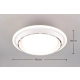Saarela lampa sufitowa LED 38W 3800lm CCT biała R69472101