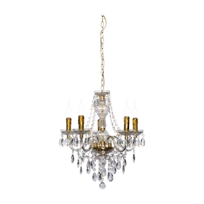 LÜSTER żyrandol R1107-03 Transparent Gold trio lighting
