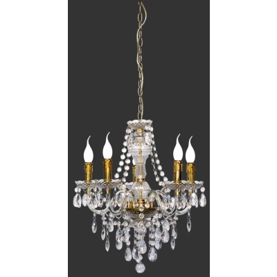 LÜSTER żyrandol R1107-03 Transparent Gold trio lighting