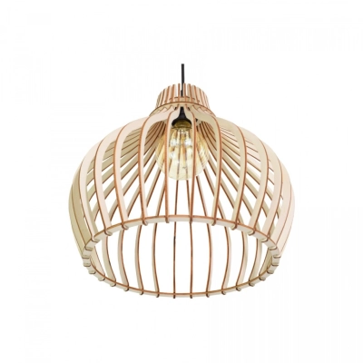 Bareel Zw BEC 380 3BL lampa wisząca 3 x E27 czarna, odcienie brązowego