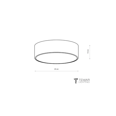 Cleo 200 lampa sufitowa 1 x E27 miedziana