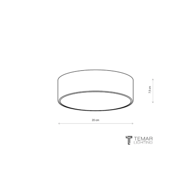 Cleo 200 lampa sufitowa 1 x E27 biała z czujnikiem ruchu