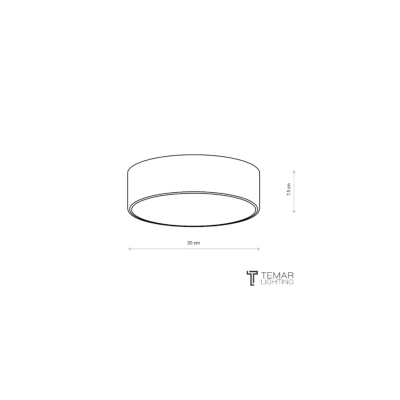 Cleo 200 IP54 lampa sufitowa 1 x E27 czarna