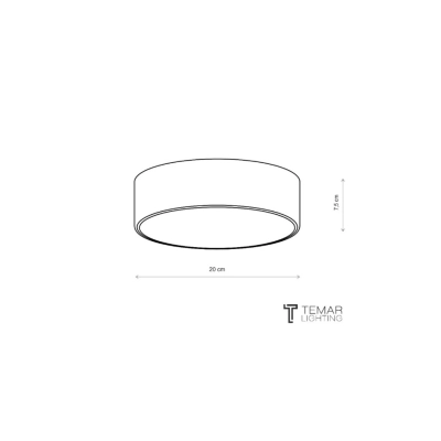 Cleo 200 IP54 lampa sufitowa 1 x E27 biała z czujnikiem ruchu