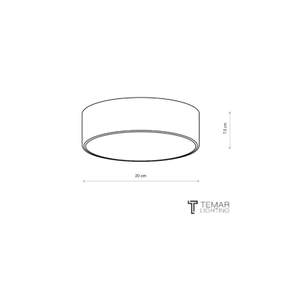 Cleo 200 IP54 lampa sufitowa 1 x E27 złota