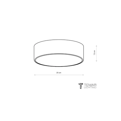 Cleo 200 IP54 lampa sufitowa 1 x E27 szara z czujnikiem ruchu