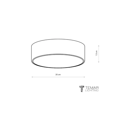 Cleo 200 IP54 lampa sufitowa 1 x E27 miedziana z czujnikiem ruchu