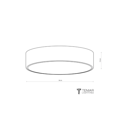 Cleo 300 LED lampa sufitowa 24W 2750lm 3000K, 4000K miedziana