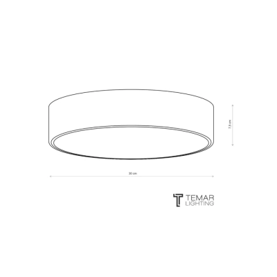 Cleo 300 lampa sufitowa 2 x E27 czarna