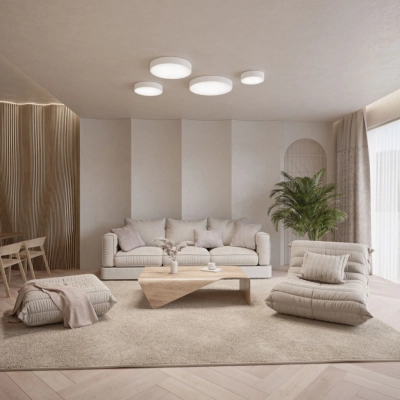 Cleo 300 lampa sufitowa 2 x E27 biała