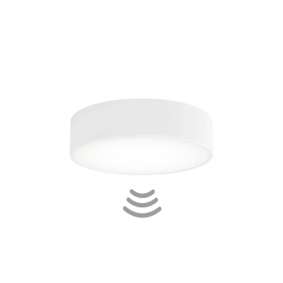 Cleo 300 lampa sufitowa 2 x E27 biała z czujnikiem ruchu Temar Lighting