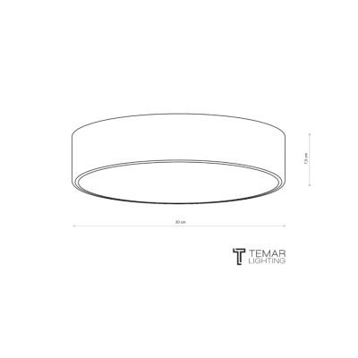 Cleo 300 lampa sufitowa 2 x E27 biała z czujnikiem ruchu