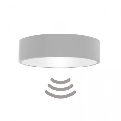 Cleo 300 lampa sufitowa 2 x E27 szara czujnik ruchu Temar Lighting