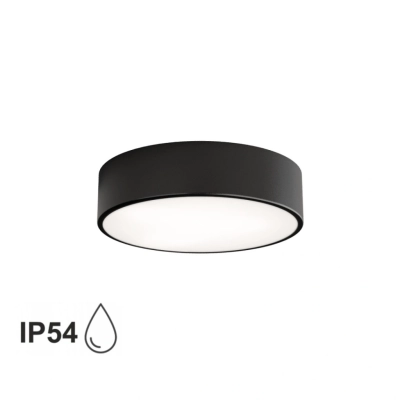 Cleo 300 IP54 lampa sufitowa 2 x E27 czarna Temar Lighting