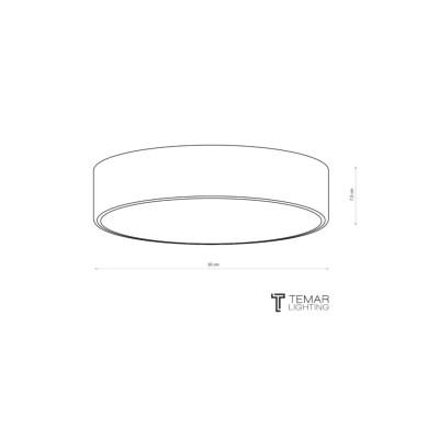 Cleo 300 IP54 lampa sufitowa 2 x E27 czarna