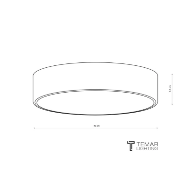 Cleo 400 LED lampa sufitowa 43W 4750lm 3000K, 4000K miedziana