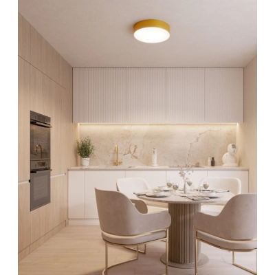 Cleo 400 LED lampa sufitowa 43W 4750lm 3000K, 4000K złota