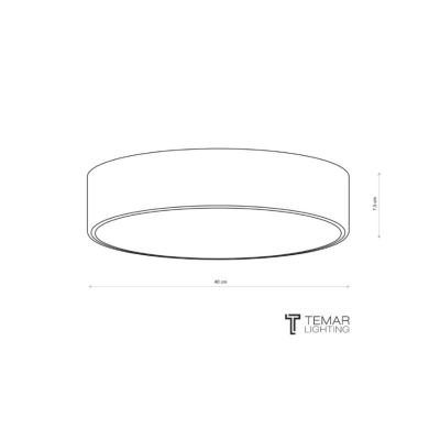 Cleo 400 lampa sufitowa 3 x E27 beżowa z czujnikiem ruchu