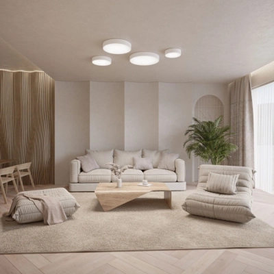 Cleo 400 lampa sufitowa 3 x E27 biała