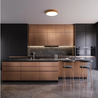 Cleo 400 lampa sufitowa 3 x E27 miedziana