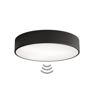 Cleo 400 lampa sufitowa 3 x E27 czarna z czujnikiem ruchu Temar Lighting
