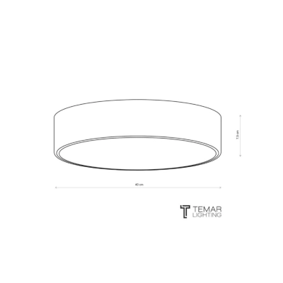 Cleo 400 lampa sufitowa 3 x E27 czarna z czujnikiem ruchu