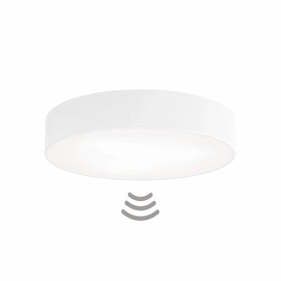 Cleo 400 lampa sufitowa 3 x E27 biała z czujnikiem ruchu Temar Lighting