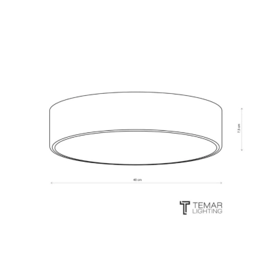 Cleo 400 lampa sufitowa 3 x E27 złota z czujnikiem ruchu