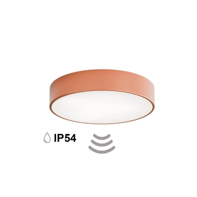 Cleo 400 IP54 lampa sufitowa 3 x E27 miedziana z czujnikiem ruchu Temar Lighting