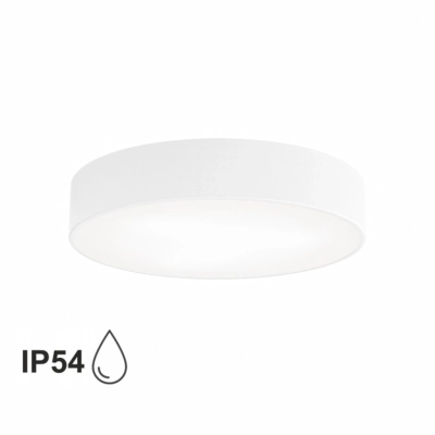 Cleo 400 IP54 lampa sufitowa 3 x E27 biała Temar Lighting