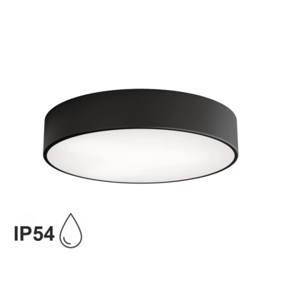 Cleo 400 IP54 lampa sufitowa 3 x E27 czarna Temar Lighting