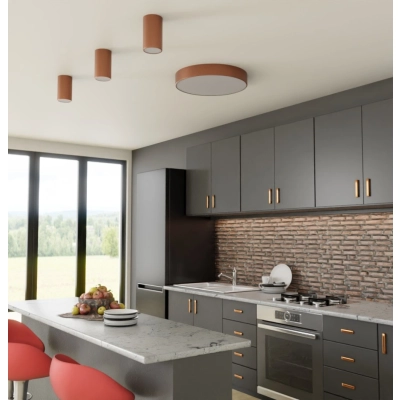 Cleo 500 lampa sufitowa 4 x E27 miedziana