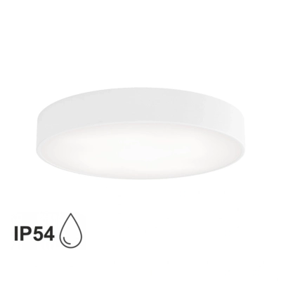 Cleo 500 IP54 lampa sufitowa 4 x E27 biała z czujnikiem ruchu Temar Lighting
