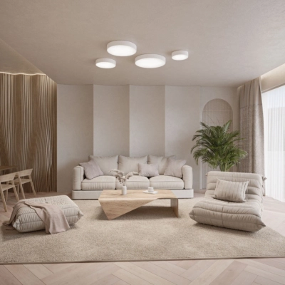 Cleo 800 lampa sufitowa 6 x E27 biała