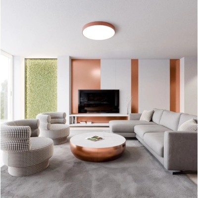 Cleo 800 lampa sufitowa 6 x E27 miedziana