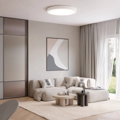 Cleo 800 lampa sufitowa 6 x E27 biała z czujnikiem ruchu